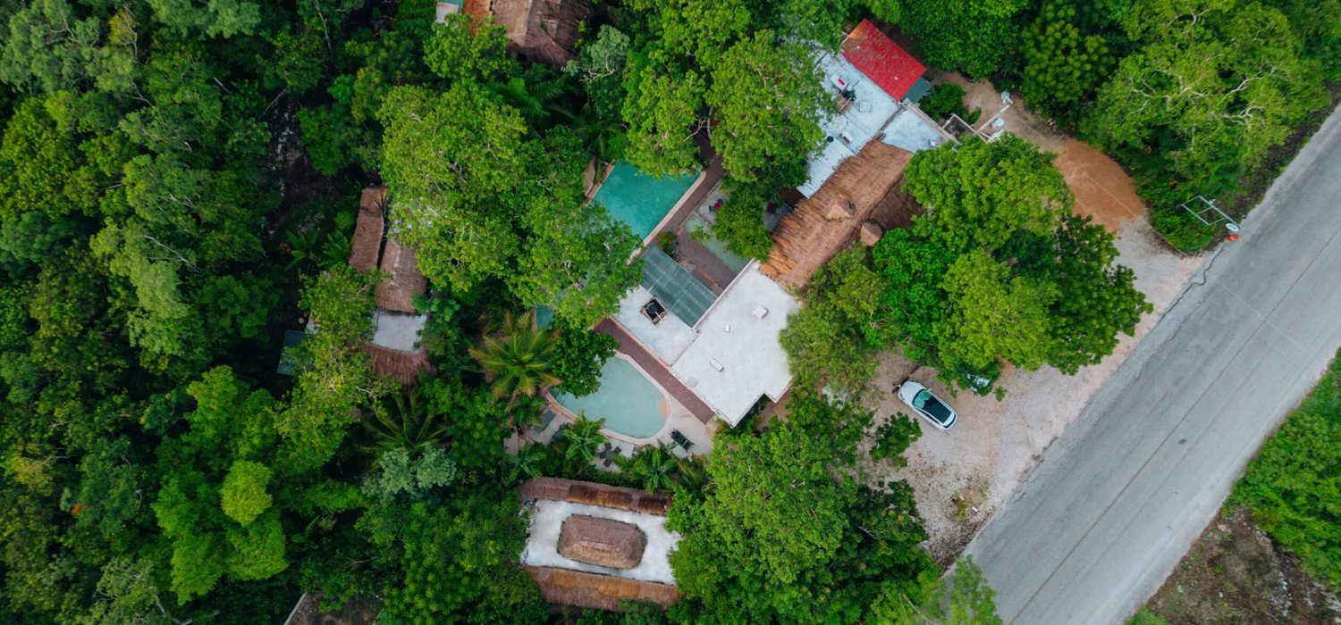 Hotel cerca de las pirámides de Cobá
